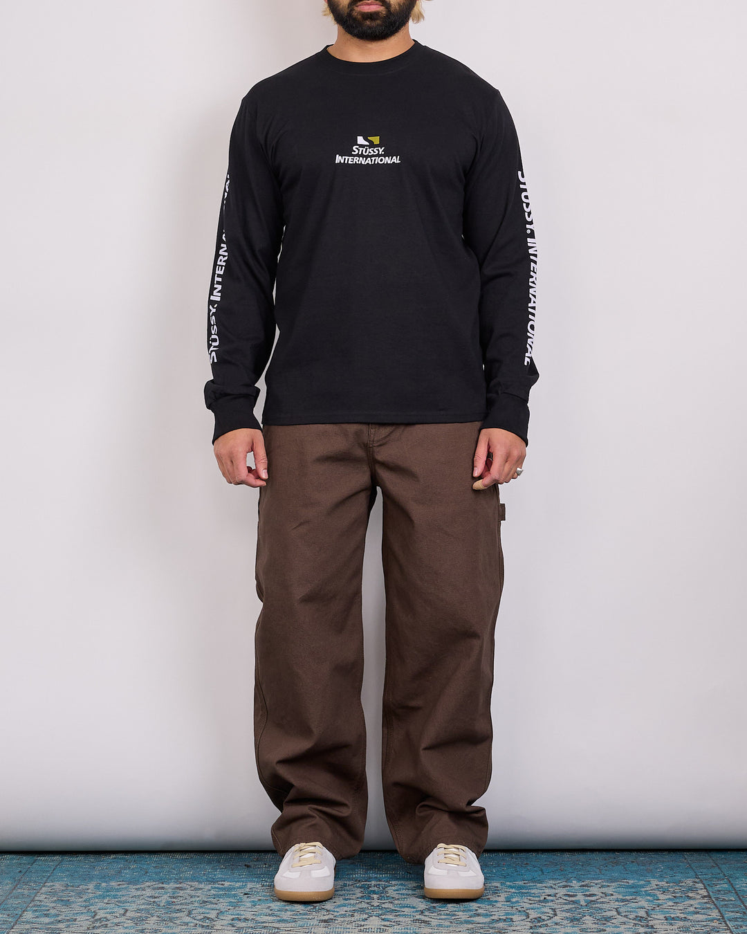 Stussy Stussy International LS T-Shirt Black