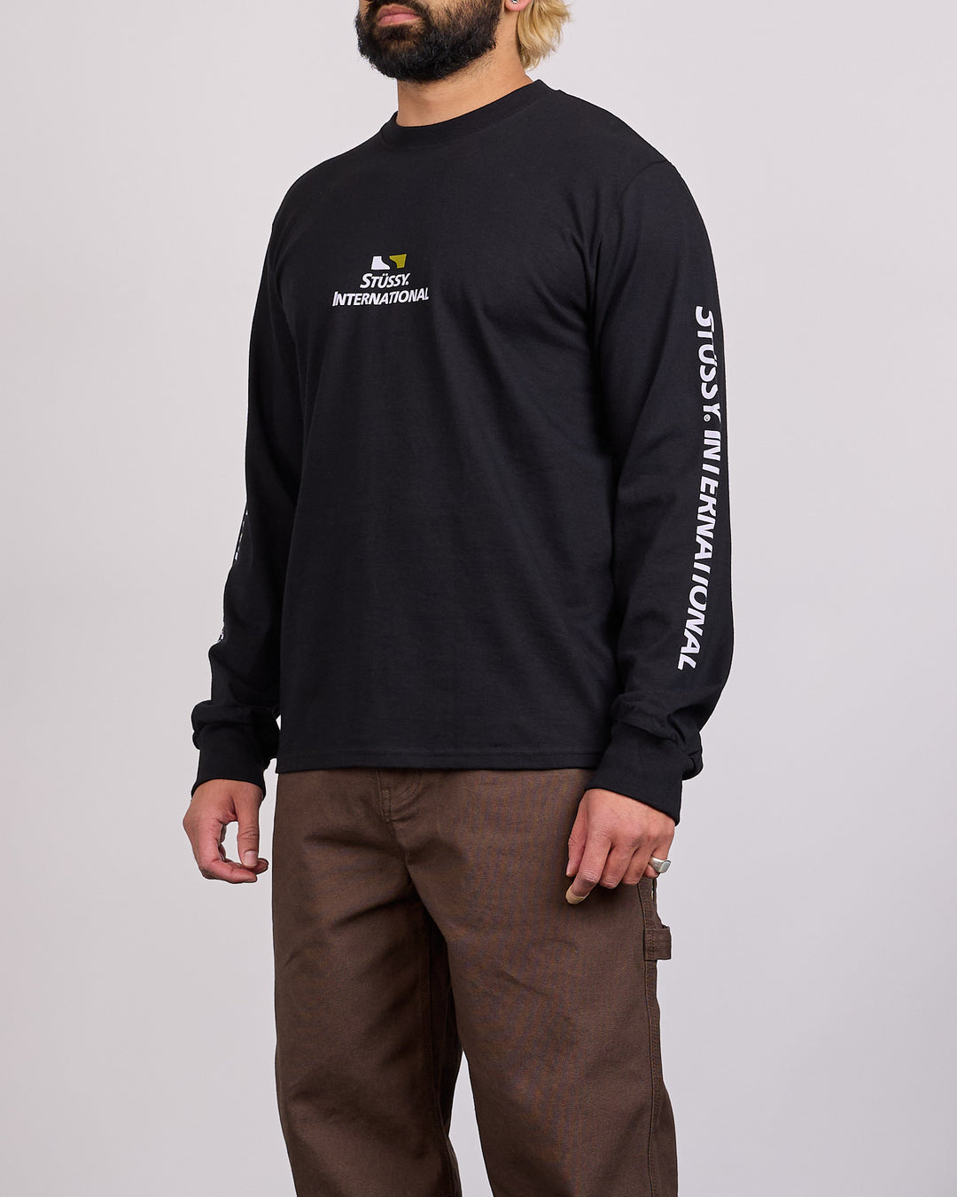 Stussy Stussy International LS T-Shirt Black