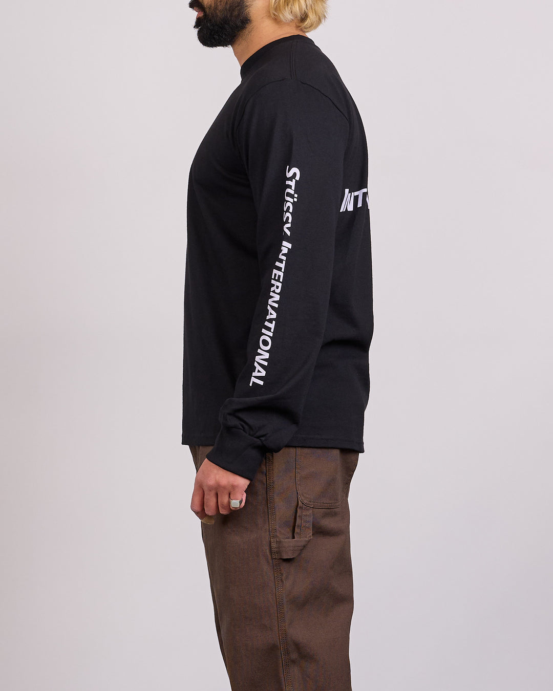 Stussy Stussy International LS T-Shirt Black