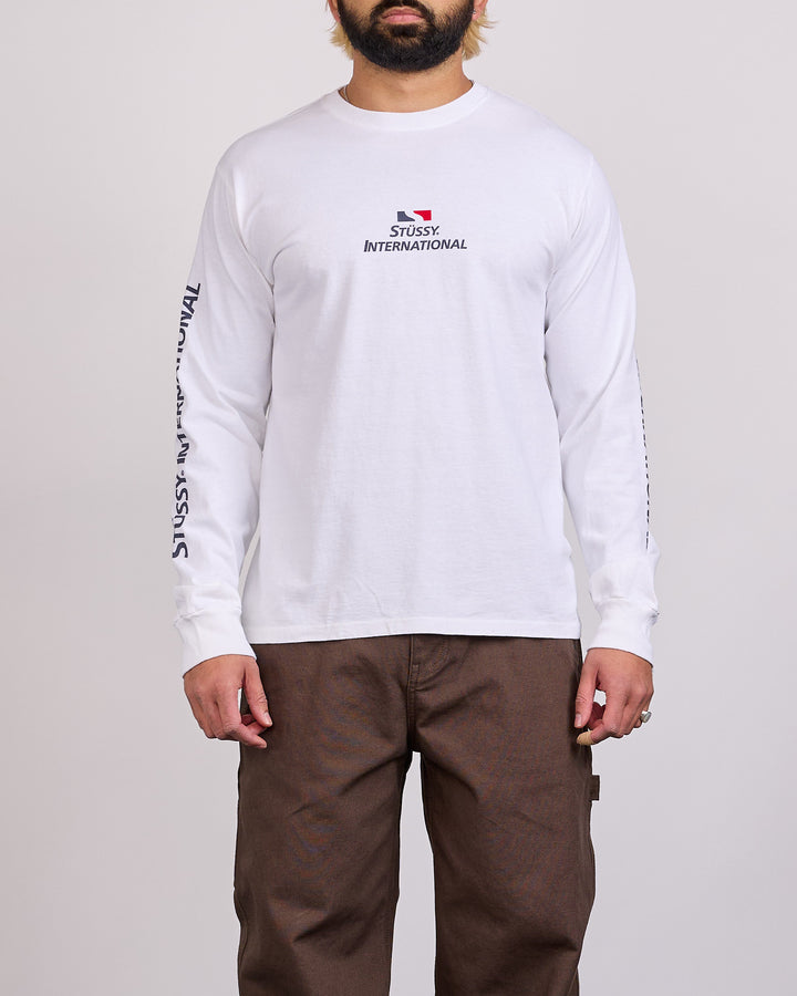 Stussy Stussy International LS T-Shirt White