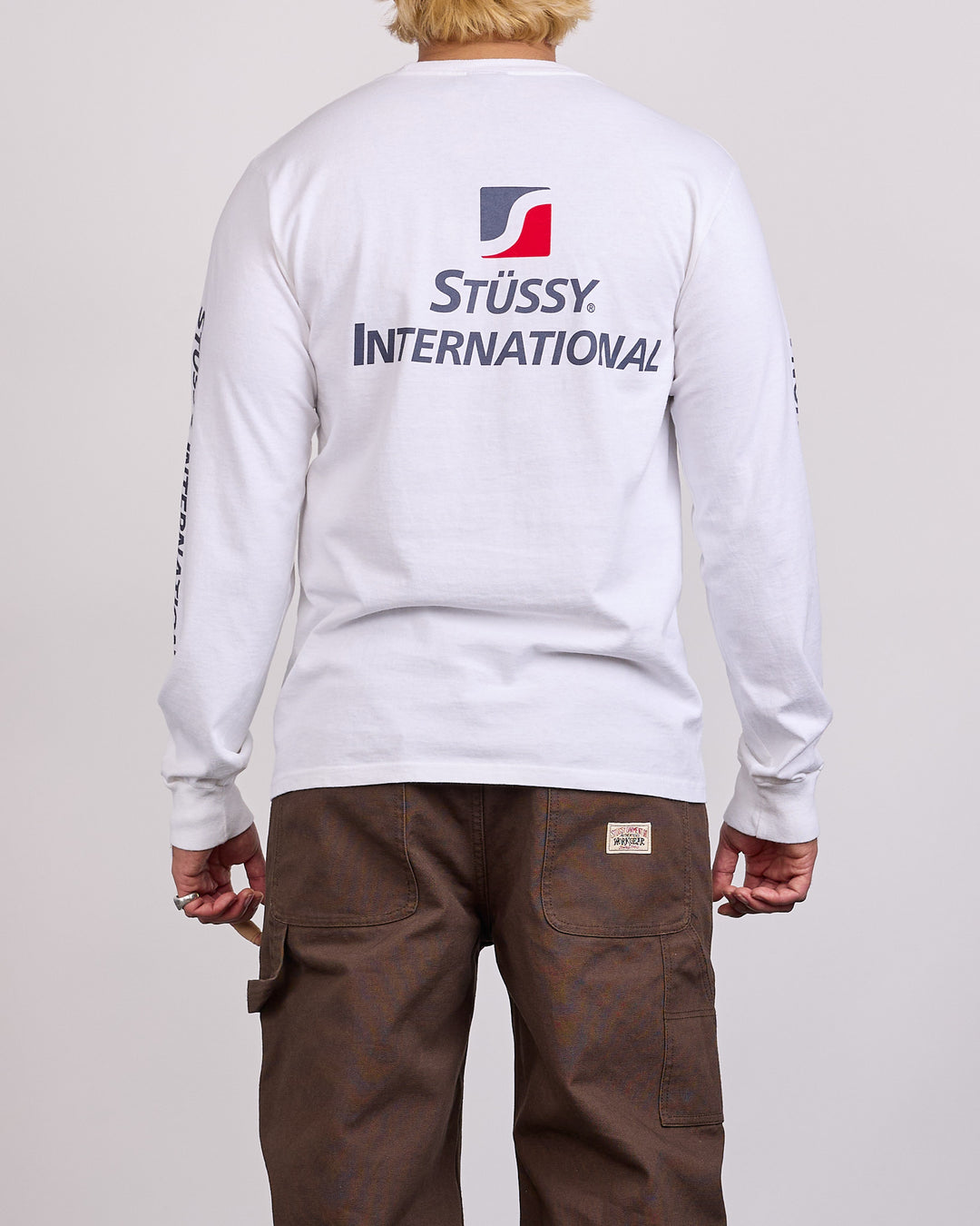 Stussy Stussy International LS T-Shirt White