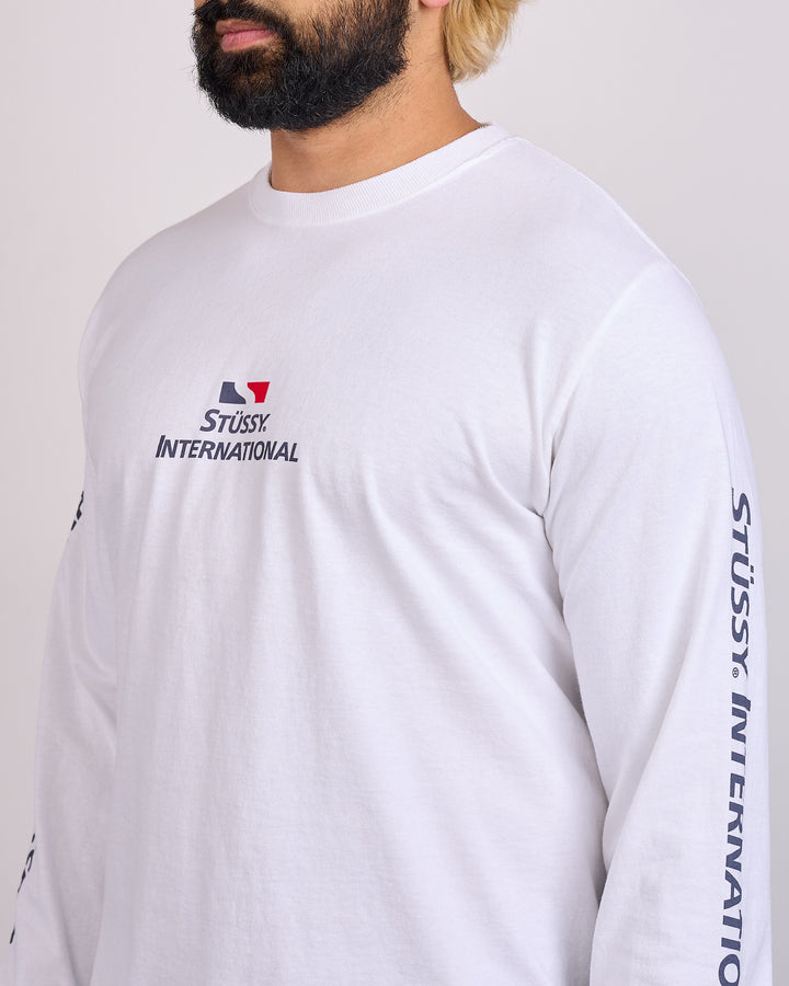 Stussy Stussy International LS T-Shirt White