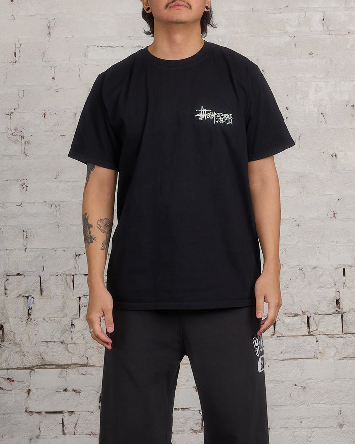 Stussy Superior Quality Pigment Dyed T-Shirt Black