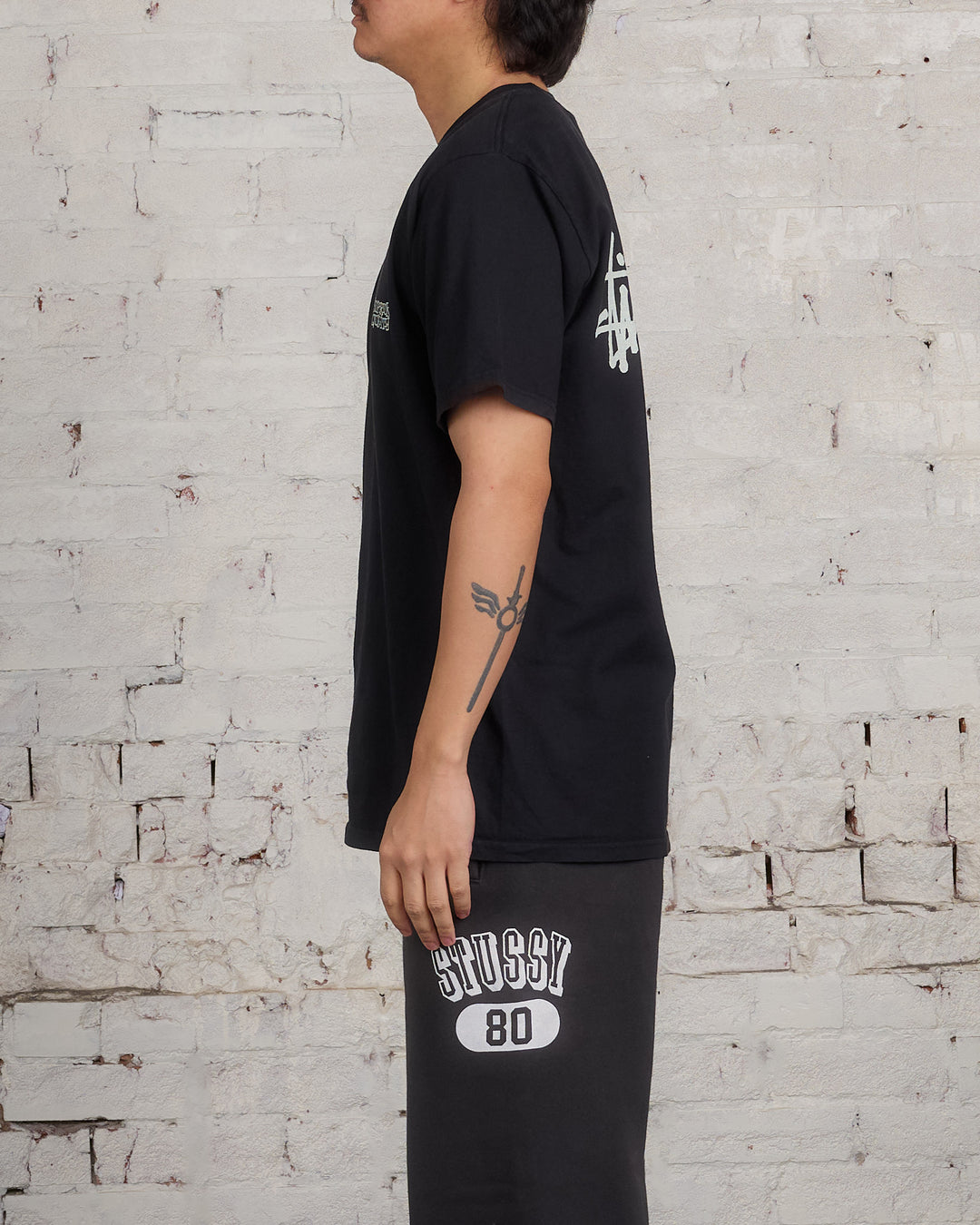 Stussy Superior Quality Pigment Dyed T-Shirt Black