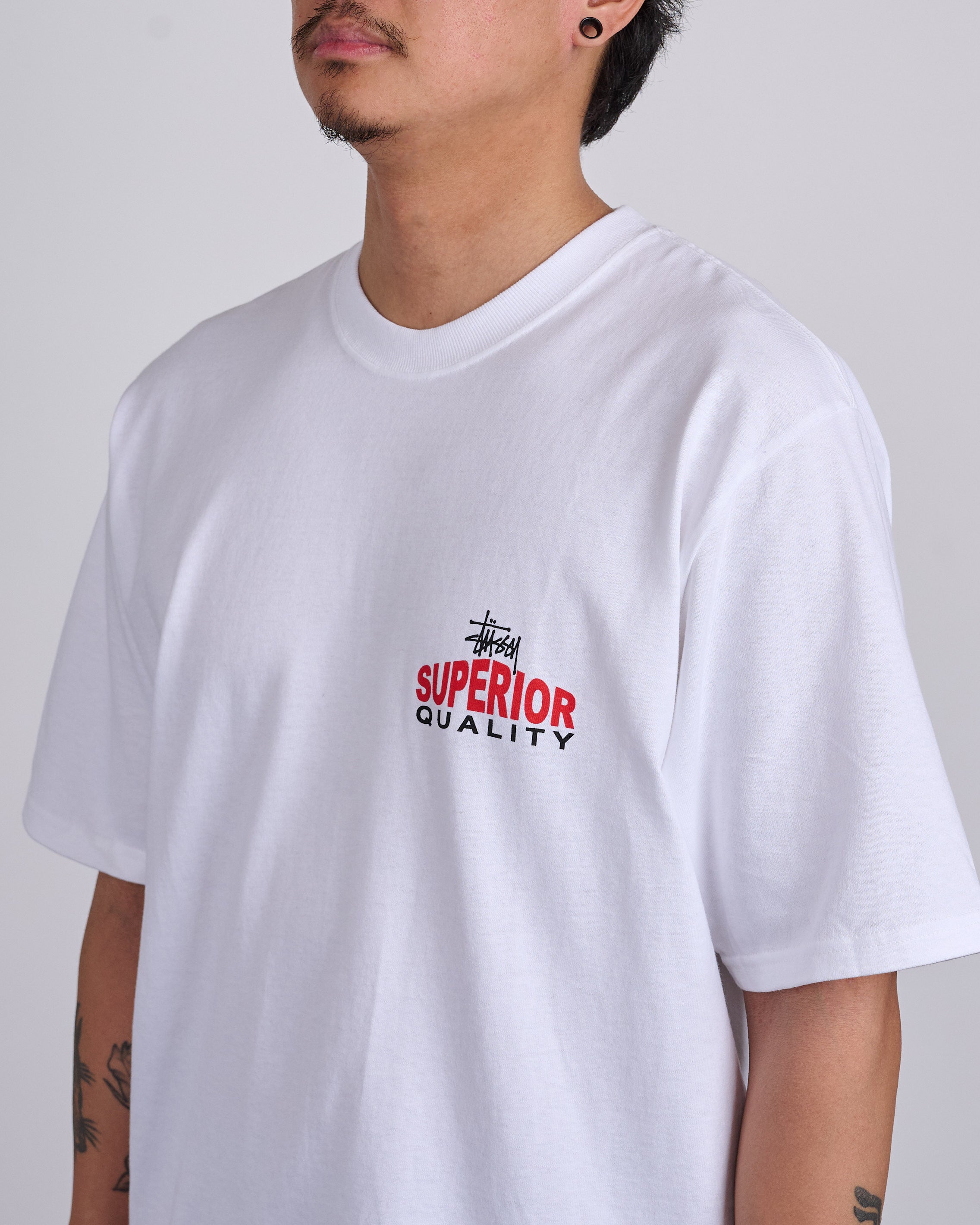 Stussy Superior Quality T-Shirt White – LESS 17