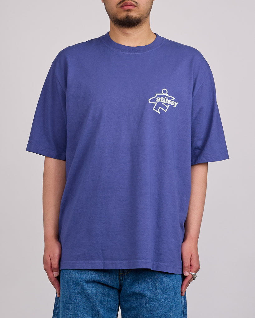Stussy Surf Size Pigment Dyed T-Shirt Indigo – LESS 17