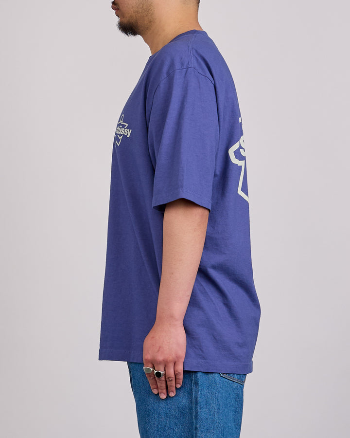 Stussy Surf Size Pigment Dyed T-Shirt Indigo