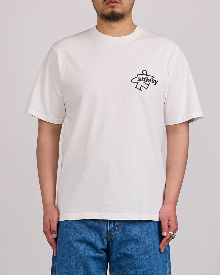 Stussy Surf Size Pigment Dyed T-Shirt Natural