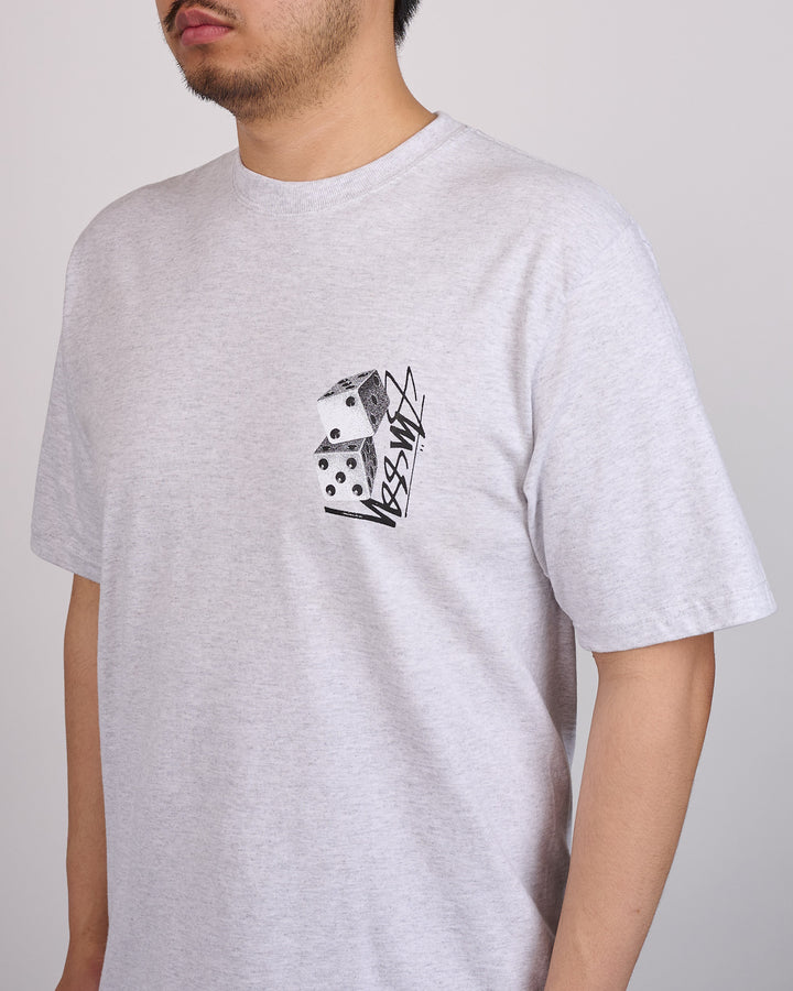 Stussy Tall Dice T-Shirt Ash Heather
