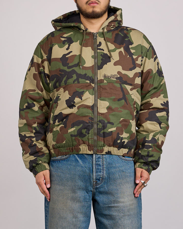 Stussy Work Jacket Ripstop Woodland Camo