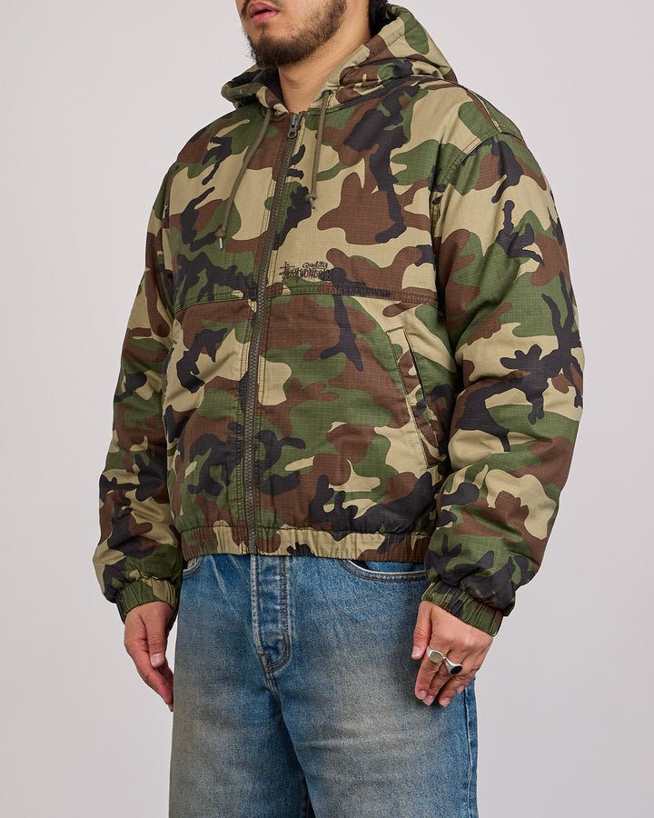 Stussy Work Jacket Ripstop Woodland Camo