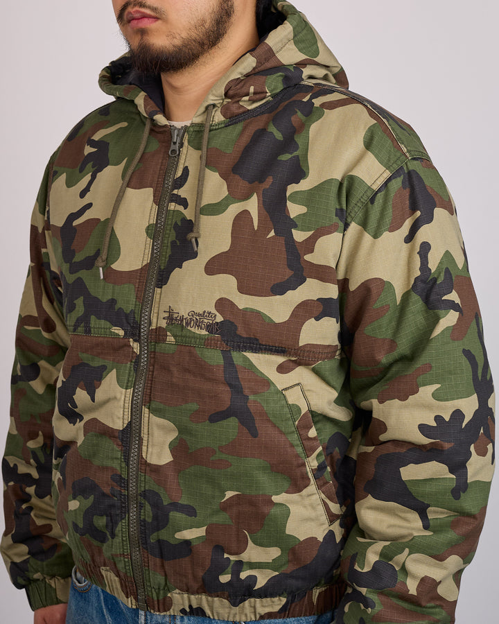 Stussy Work Jacket Ripstop Woodland Camo
