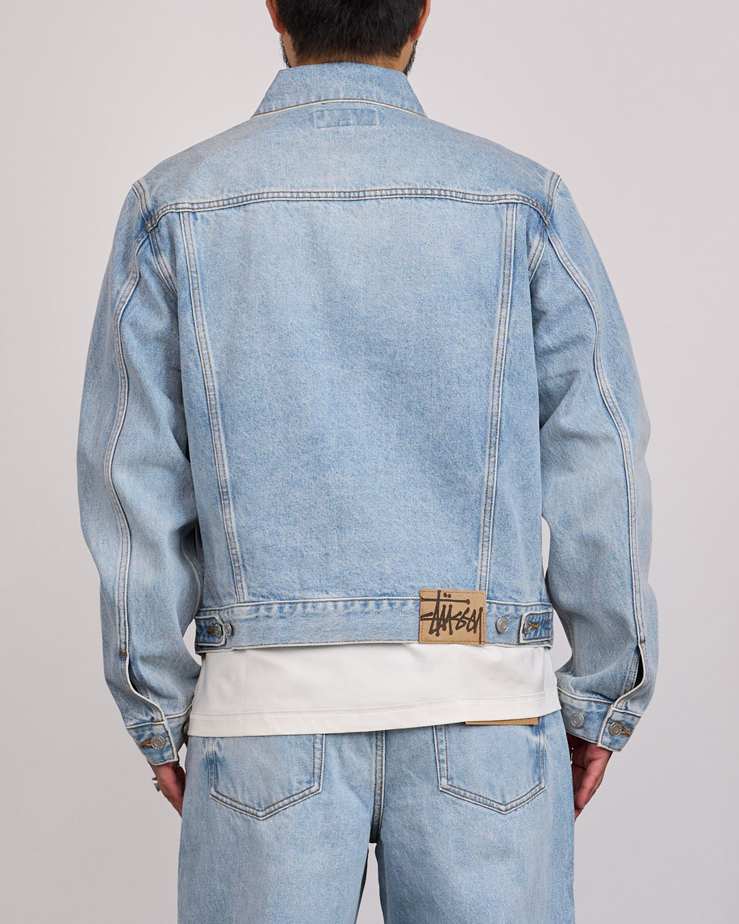 Stussy Trucker Denim Jacket Light Wash Indigo