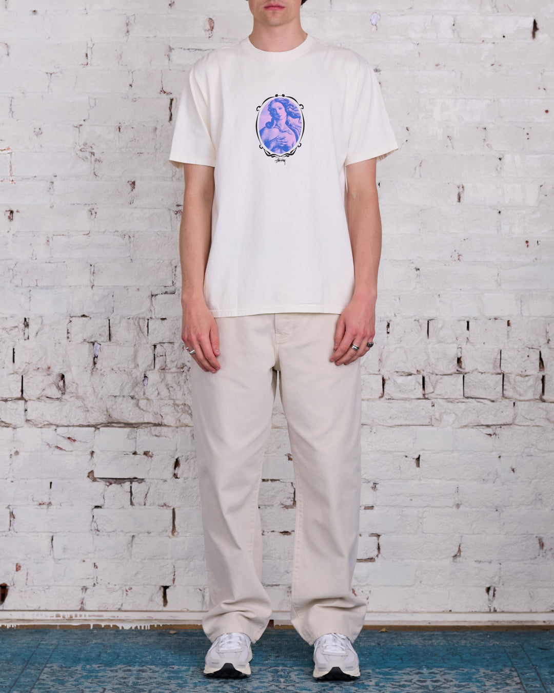 Stussy Venus Oval Pigment Dyed T-Shirt Natural