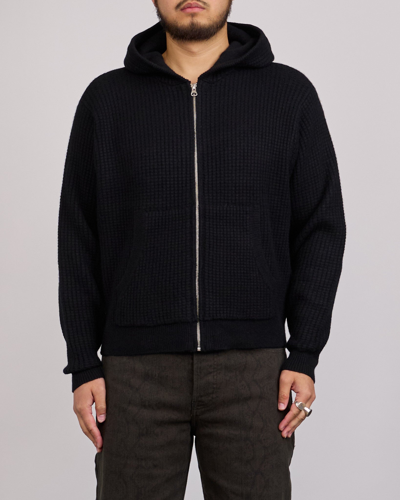 今期発売大人気STUSSY ワッフル ジップアップパーカー ブラック M Stussy Waffle Cashmere Zip Hood Black – LESS 17