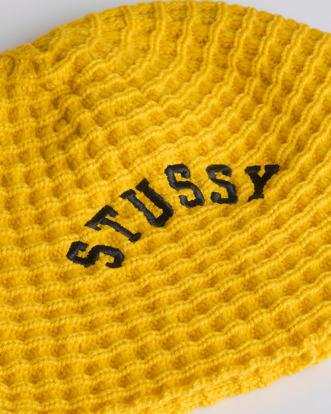 Stussy Waffle Knit Bucket Hat Sunflower