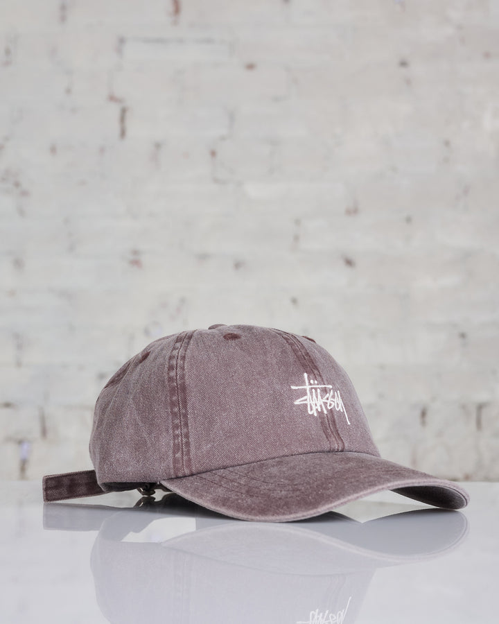 Stussy Washed Basic Low Pro Cap Mocha