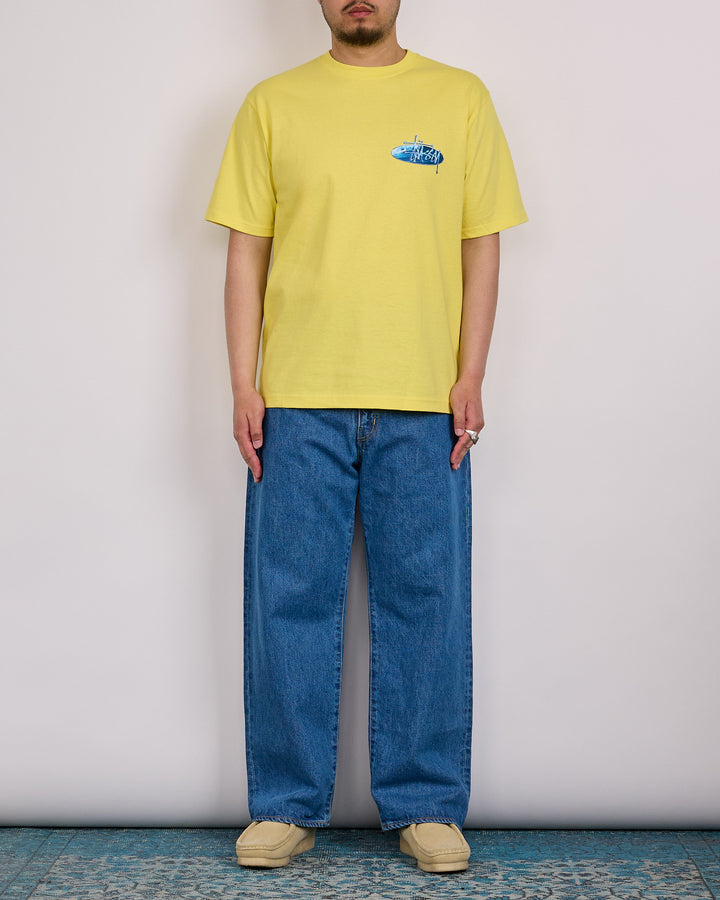 Stussy Wave Oval T-Shirt Lemon