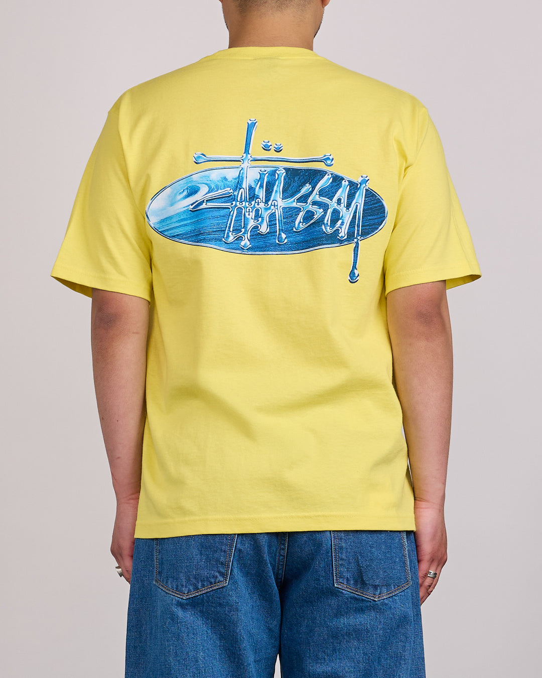 Stussy Wave Oval T-Shirt Lemon