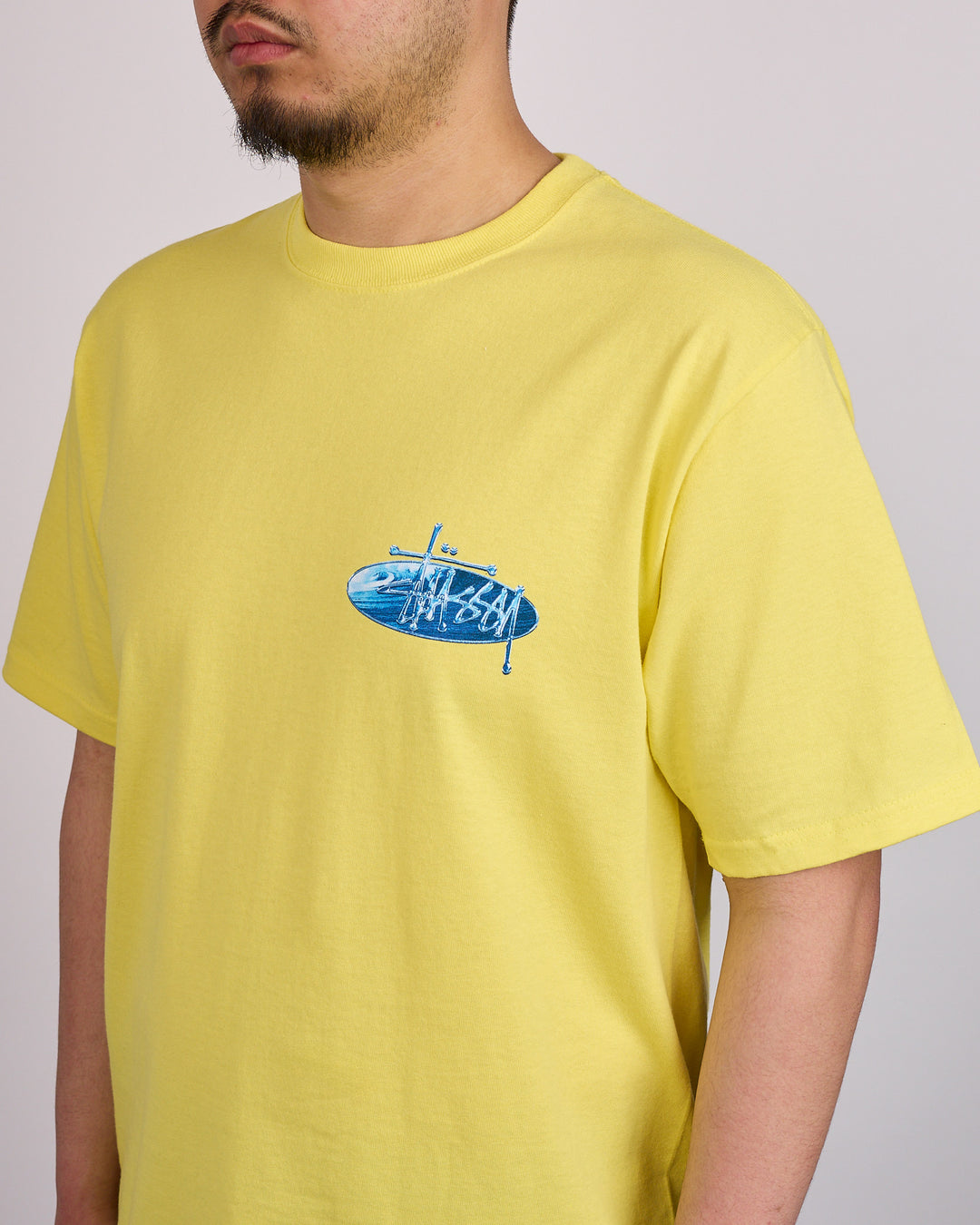 Stussy Wave Oval T-Shirt Lemon
