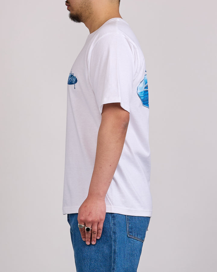 Stussy Wave Oval T-Shirt White
