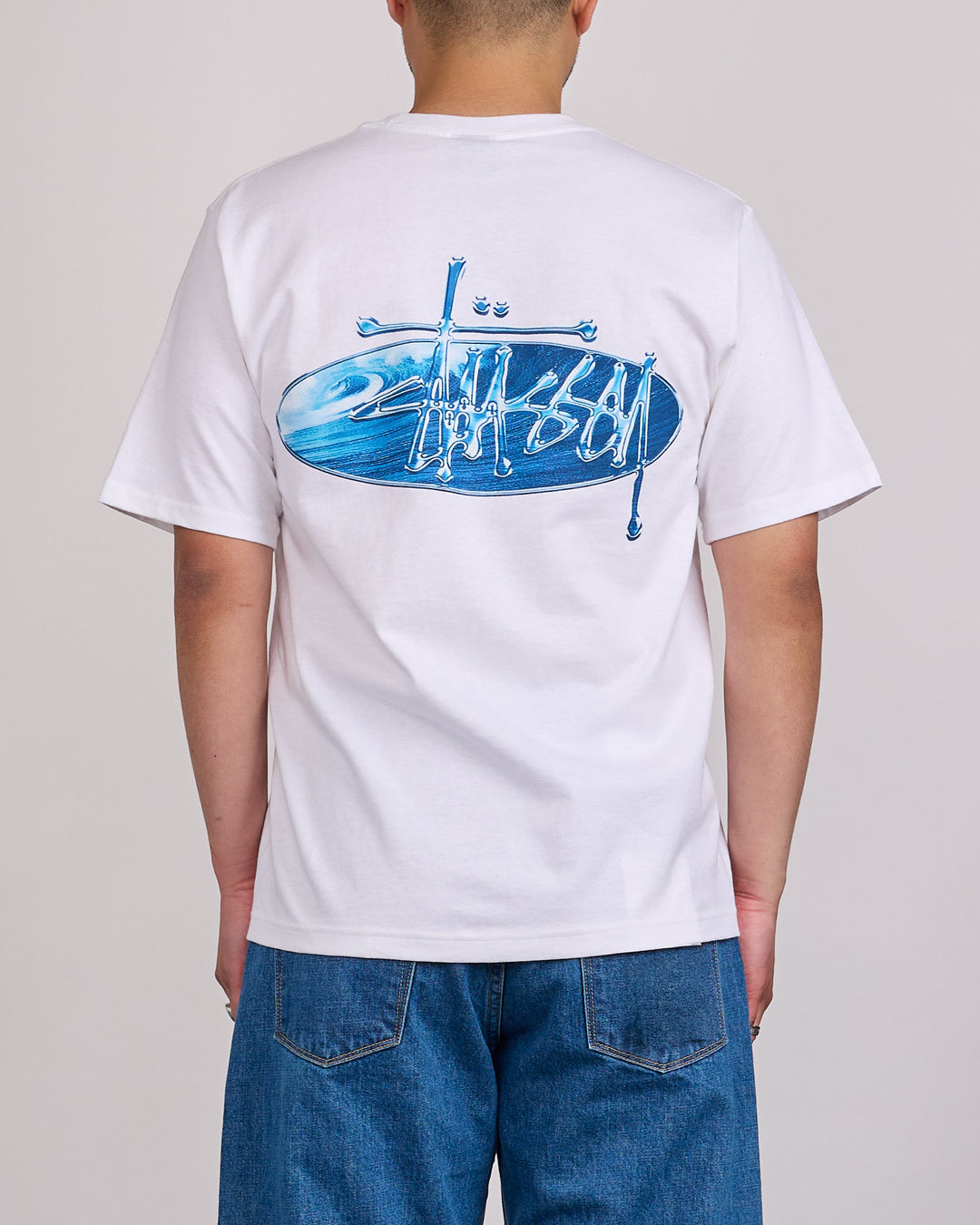 Stussy Wave Oval T-Shirt White