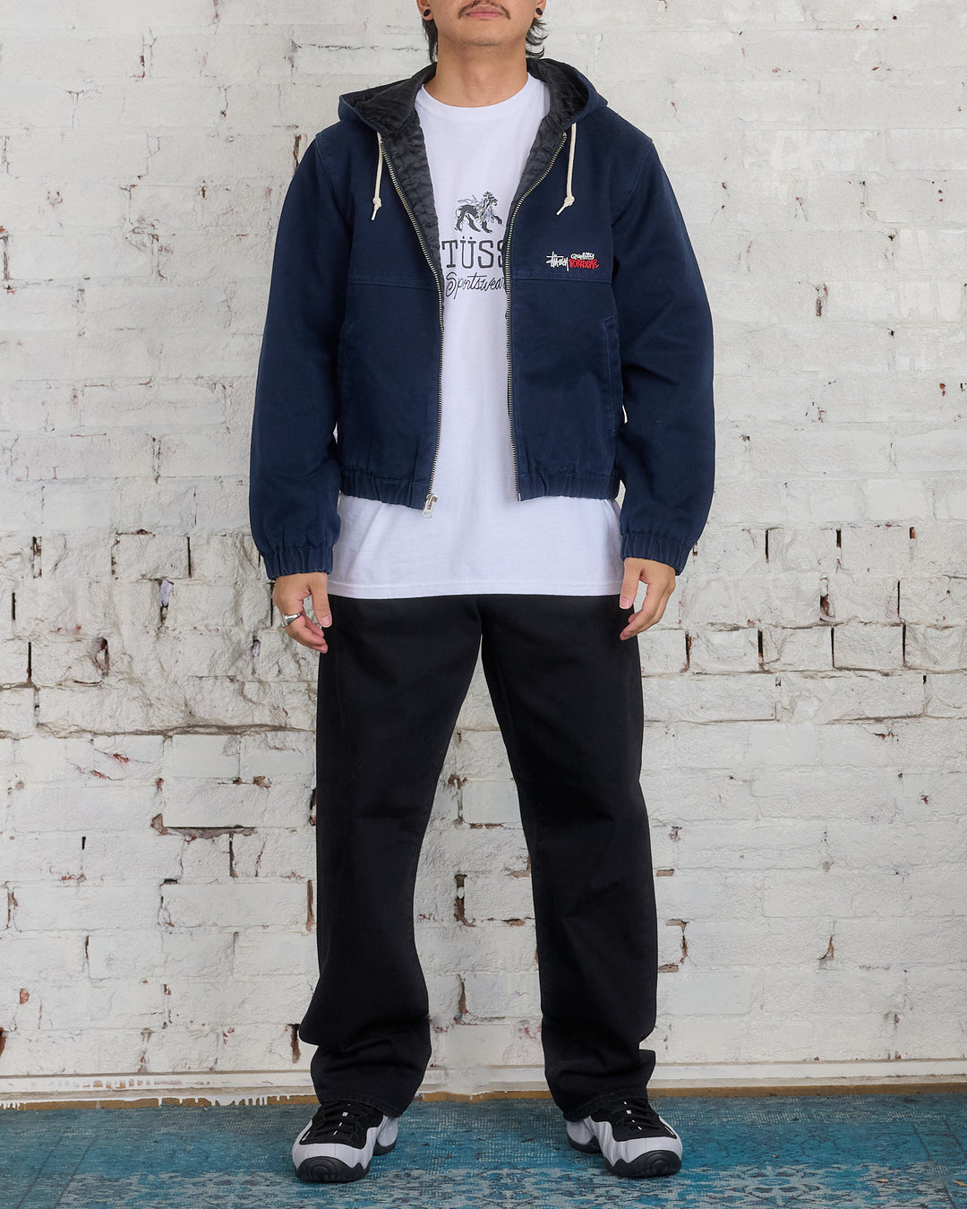 Stussy Work Canvas Insulated Jacket Navy