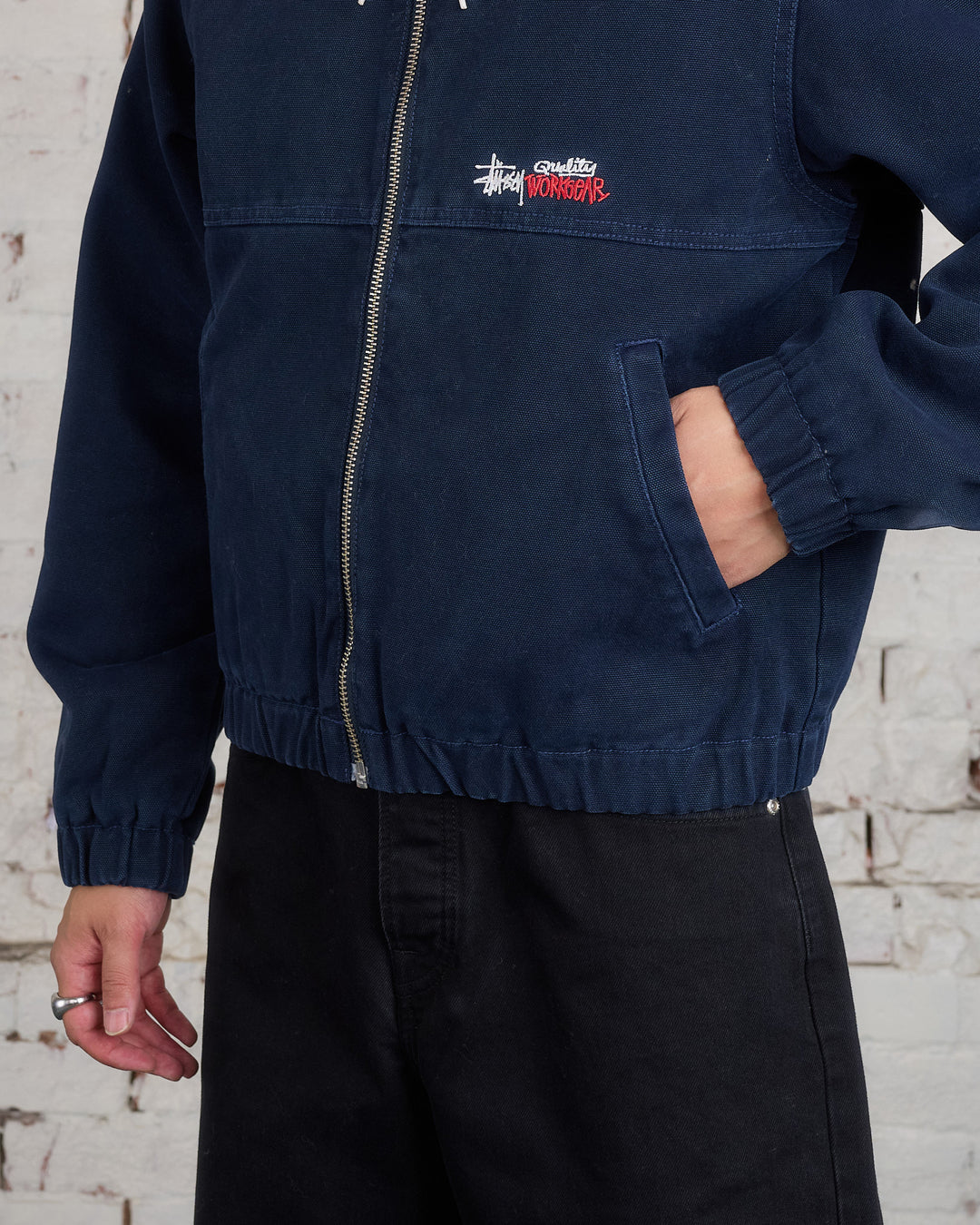 Stussy Work Canvas Insulated Jacket Navy