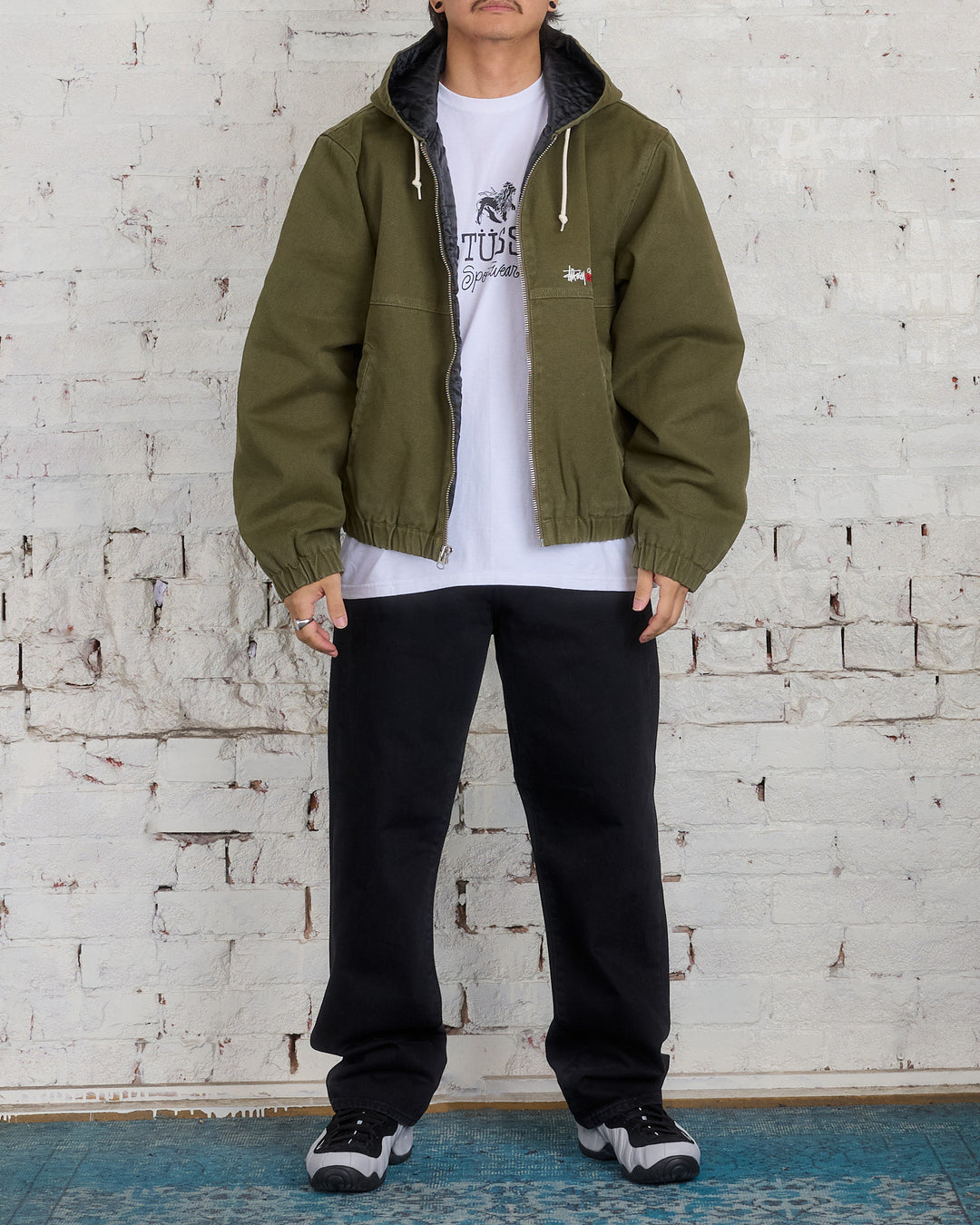 Stussy Work Canvas Insulated Jacket Olive