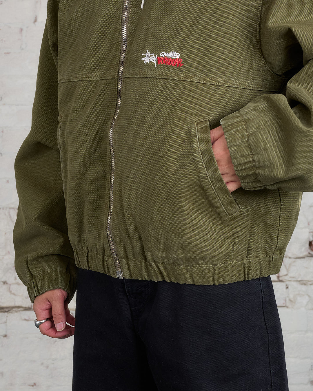 Stussy Work Canvas Insulated Jacket Olive