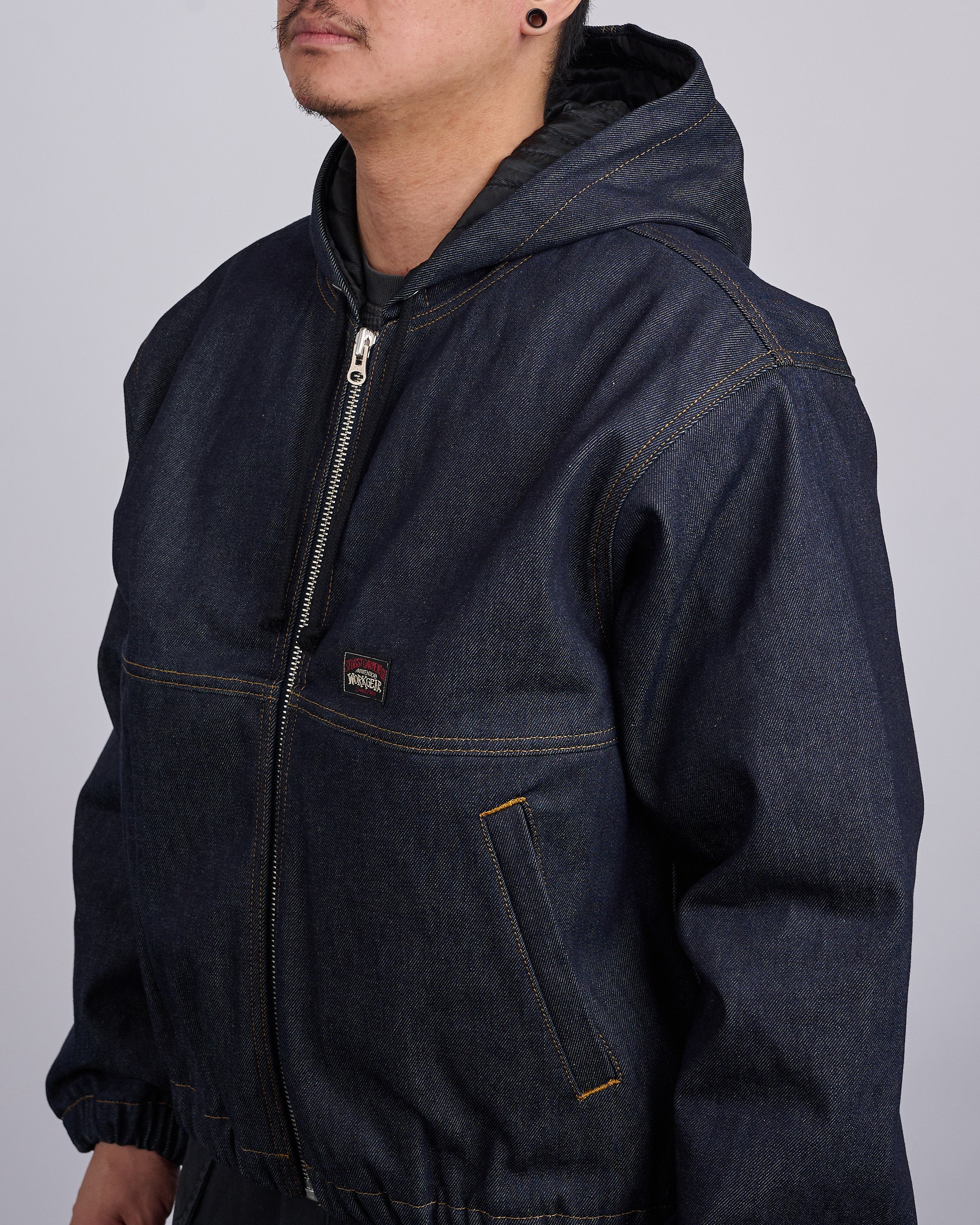 Stussy Work Jacket Denim Raw Indigo – LESS 17
