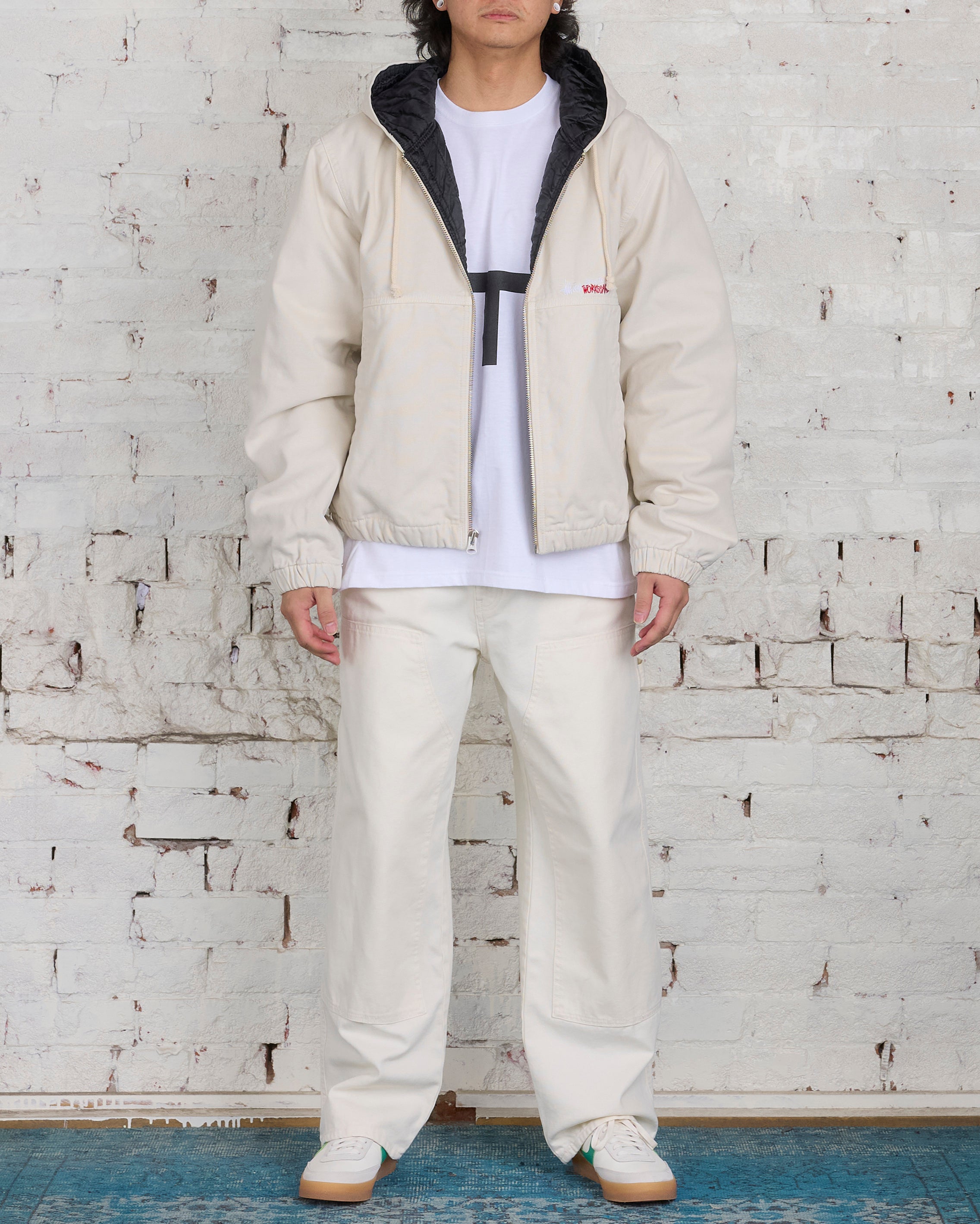 Stussy Work Jacket Insulated Canvas Bone