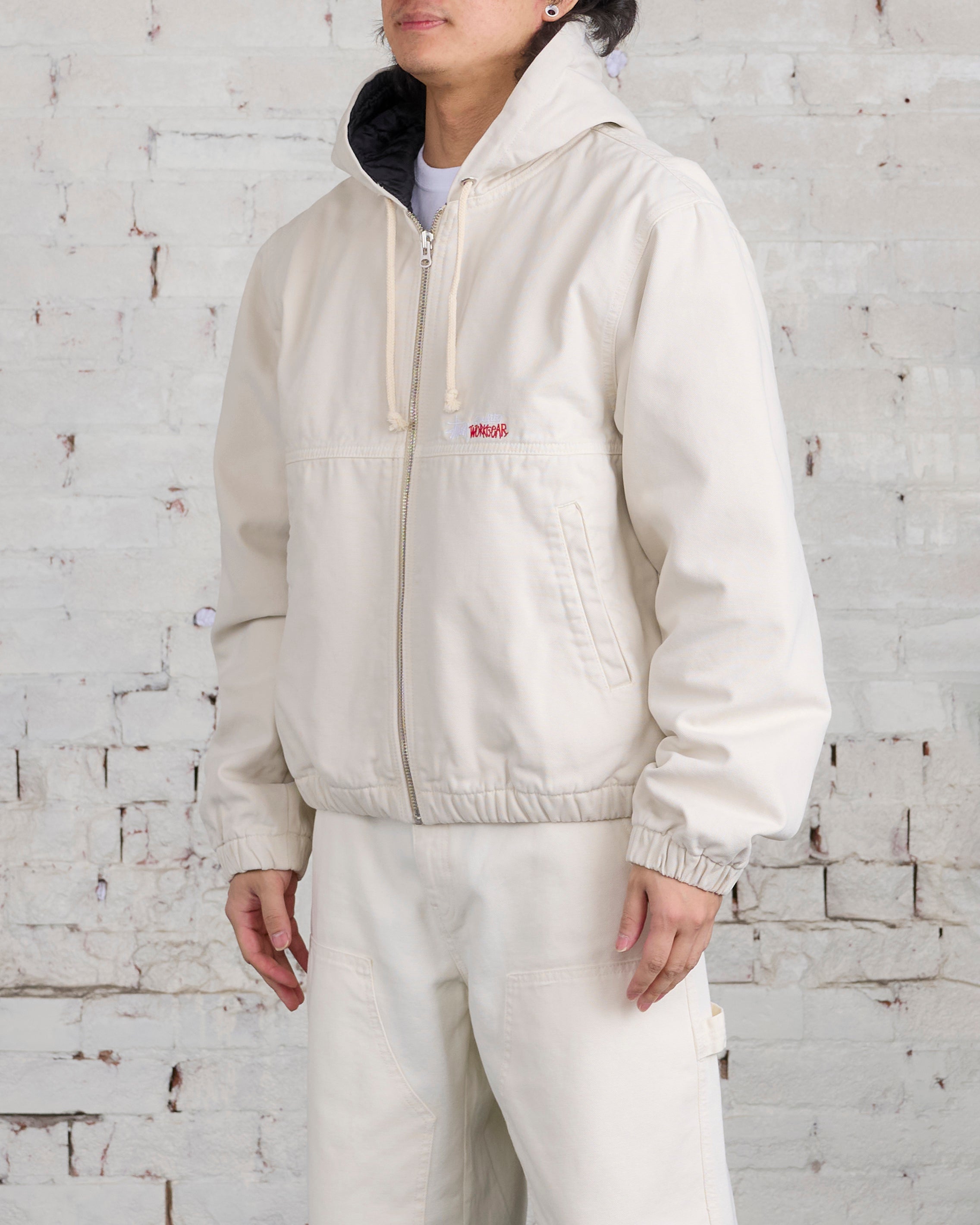 Stussy Work Jacket Insulated Canvas Bone