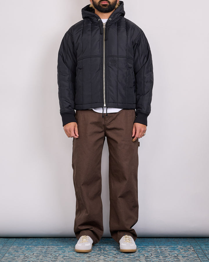 Stussy Work Jacket Quilted Nylon Black