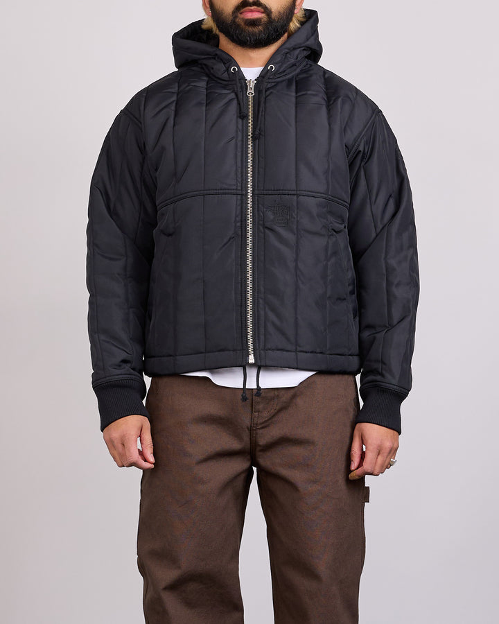 Stussy Work Jacket Quilted Nylon Black