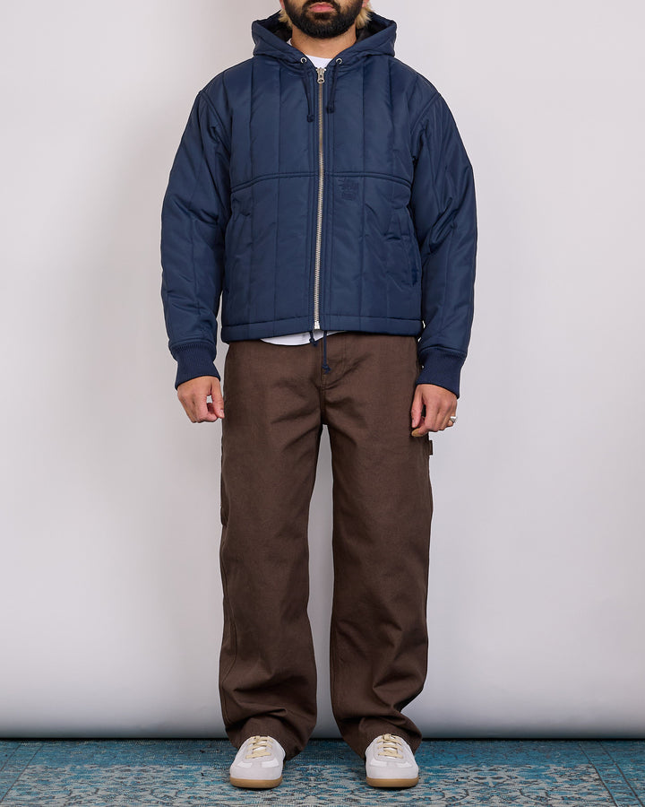 Stussy Work Jacket Quilted Nylon Navy