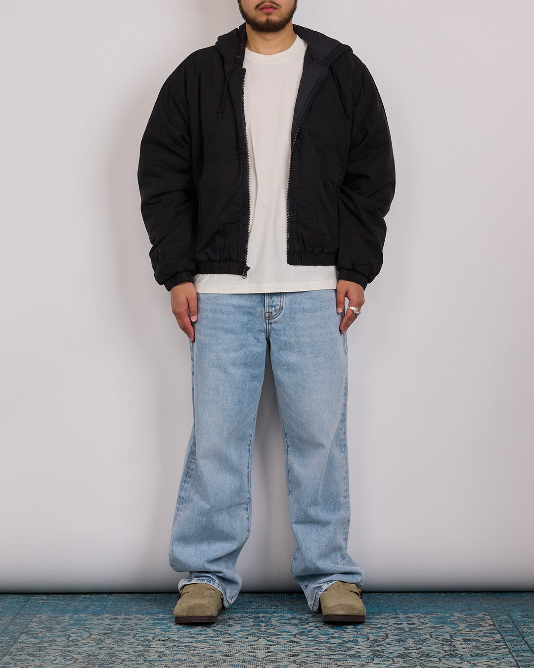 Stussy Work Jacket Ripstop Black