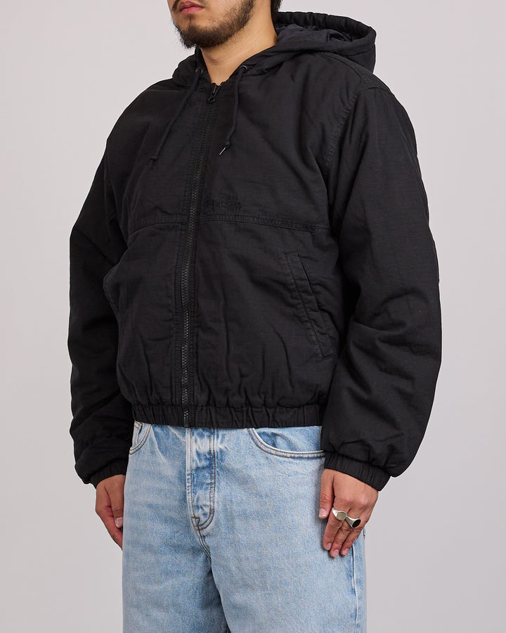 Stussy Work Jacket Ripstop Black