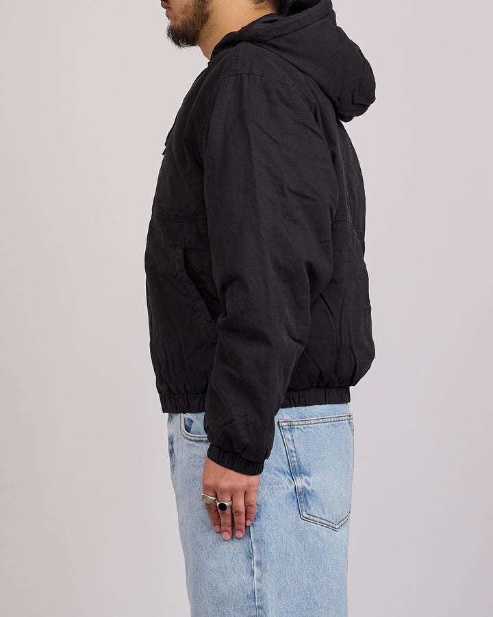 Stussy Work Jacket Ripstop Black