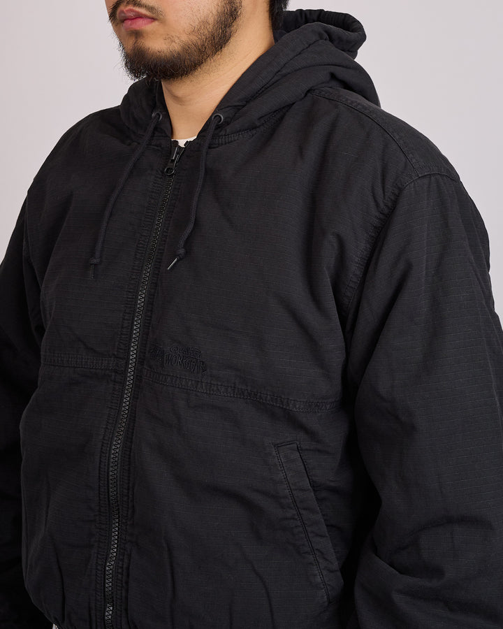 Stussy Work Jacket Ripstop Black