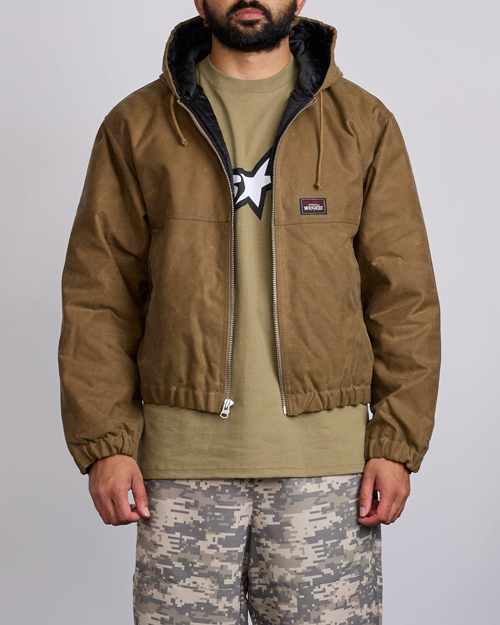 Stussy Work Jacket Waxed Cotton Khaki
