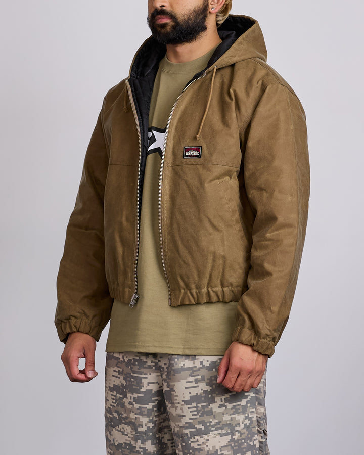 Stussy Work Jacket Waxed Cotton Khaki