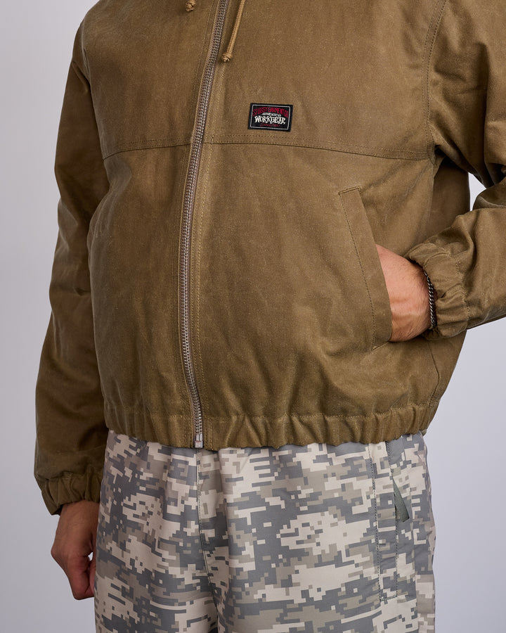 Stussy Work Jacket Waxed Cotton Khaki