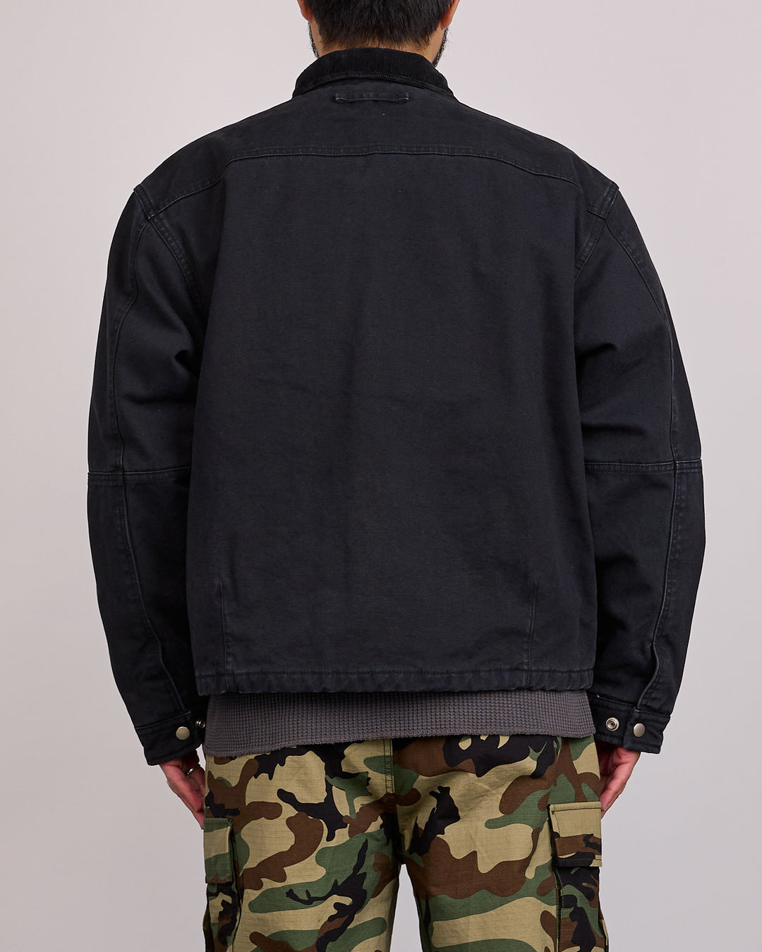Stussy Workgear Corduroy Collar Jacket Black