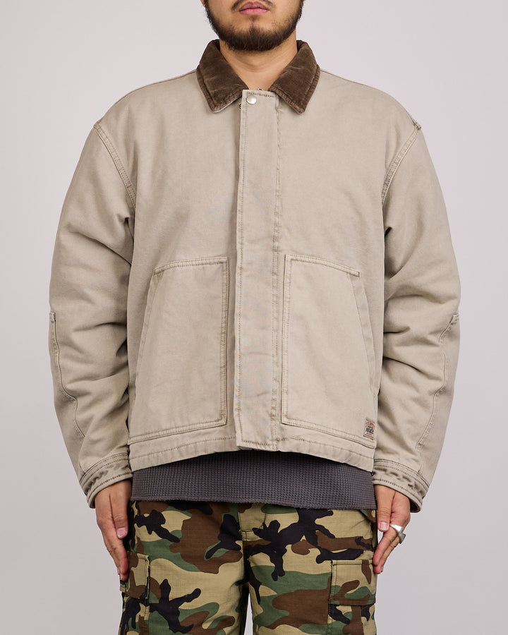 Stussy Workgear Corduroy Collar Jacket Grey