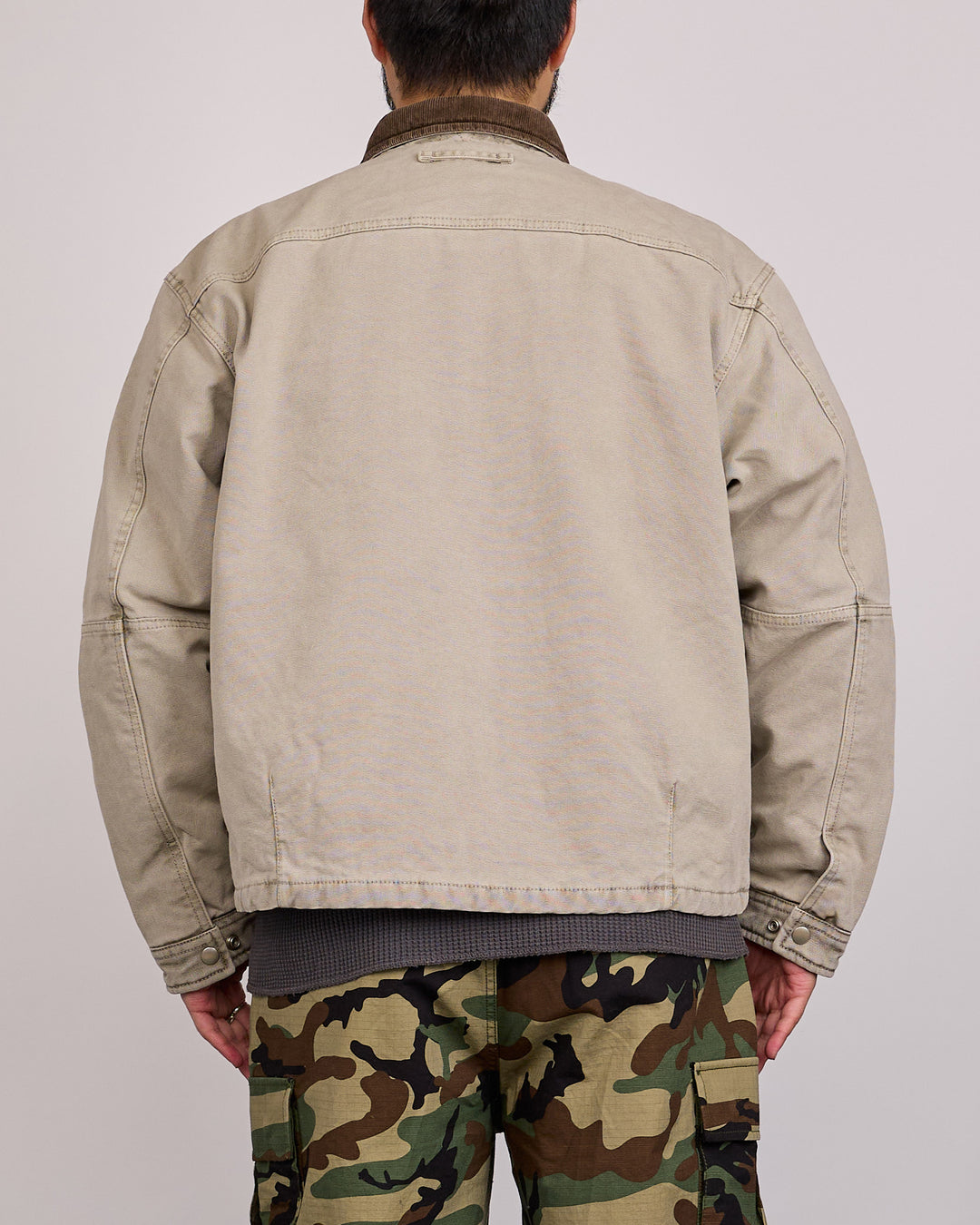 Stussy Workgear Corduroy Collar Jacket Grey