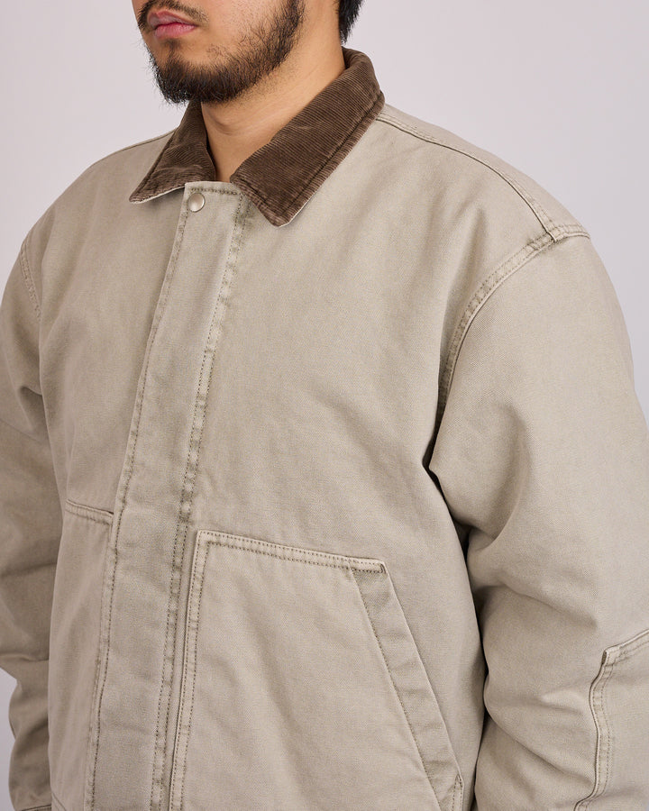 Stussy Workgear Corduroy Collar Jacket Grey
