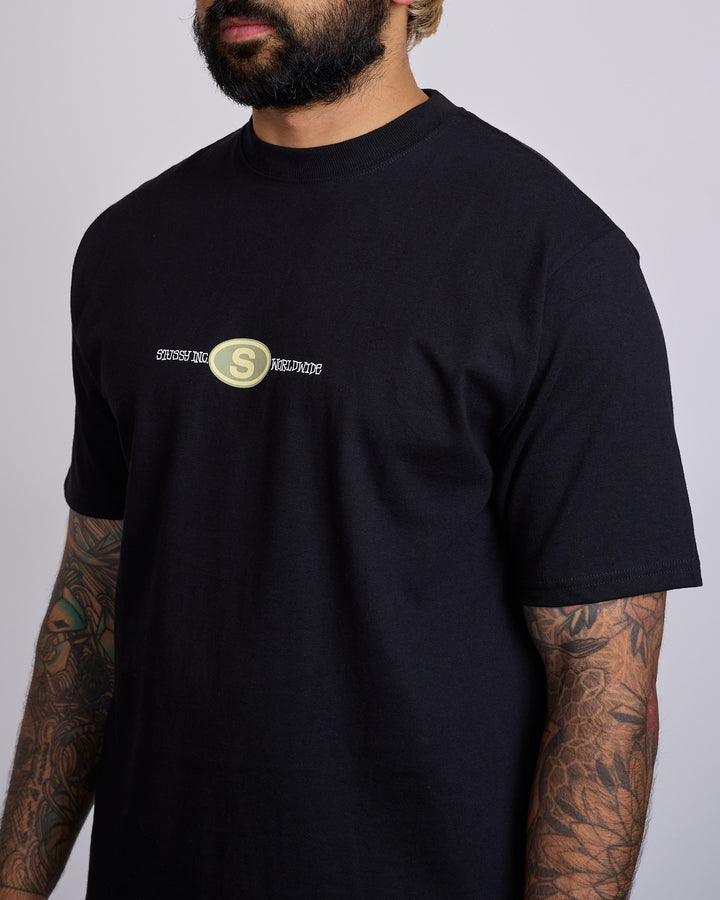 Stussy Worldwide Dot T-Shirt Black