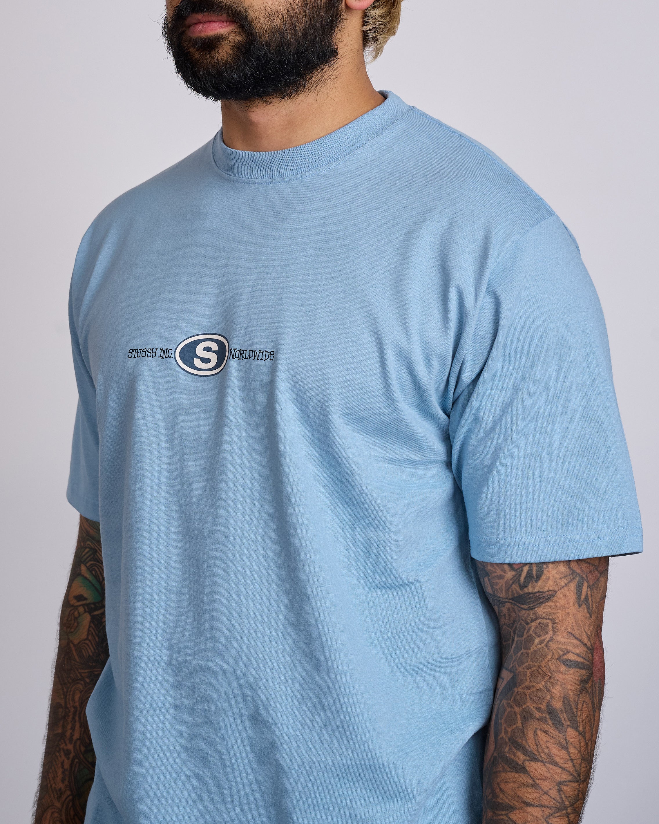 Stussy Worldwide Dot T-Shirt Slate – LESS 17