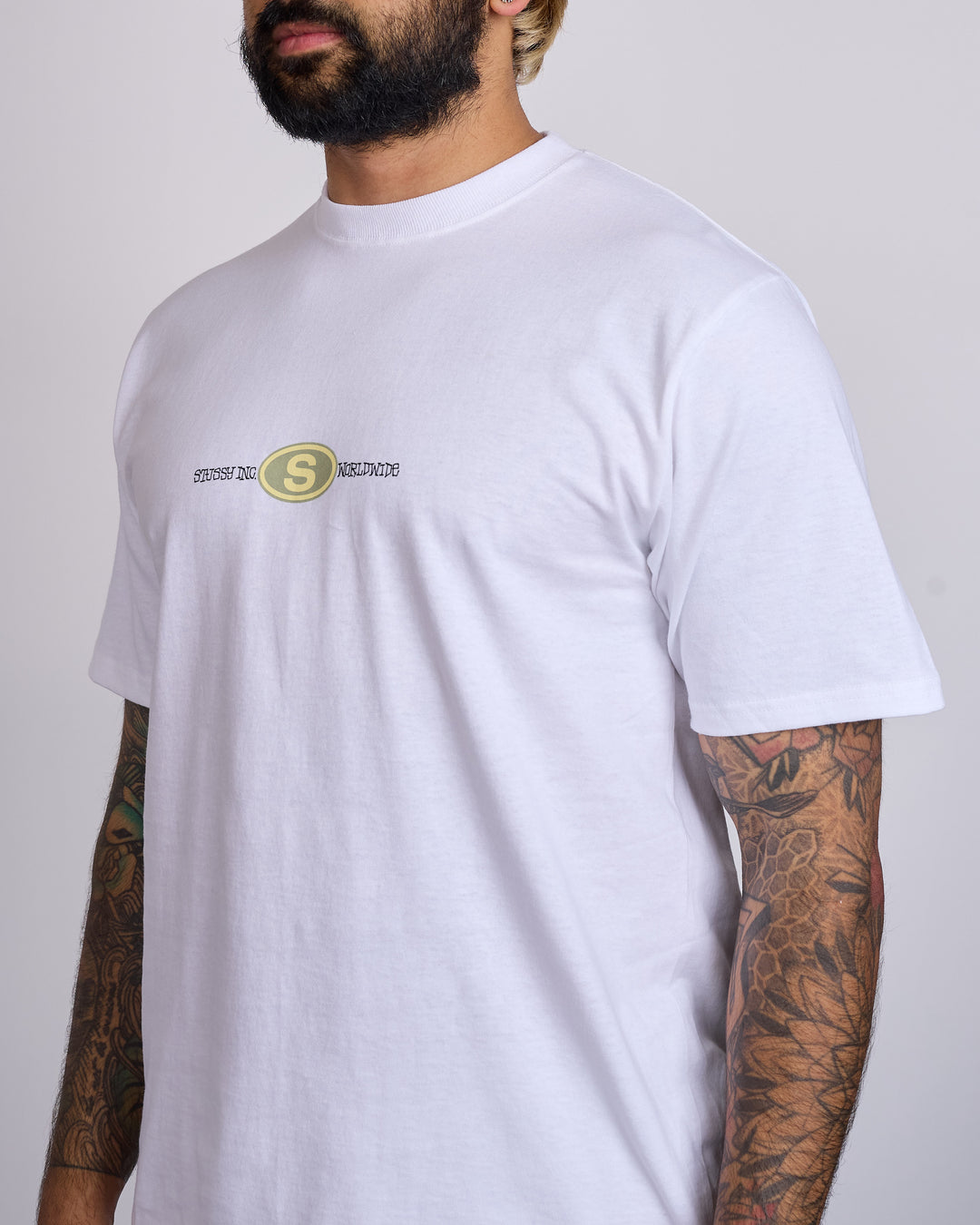 Stussy Worldwide Dot T-Shirt White